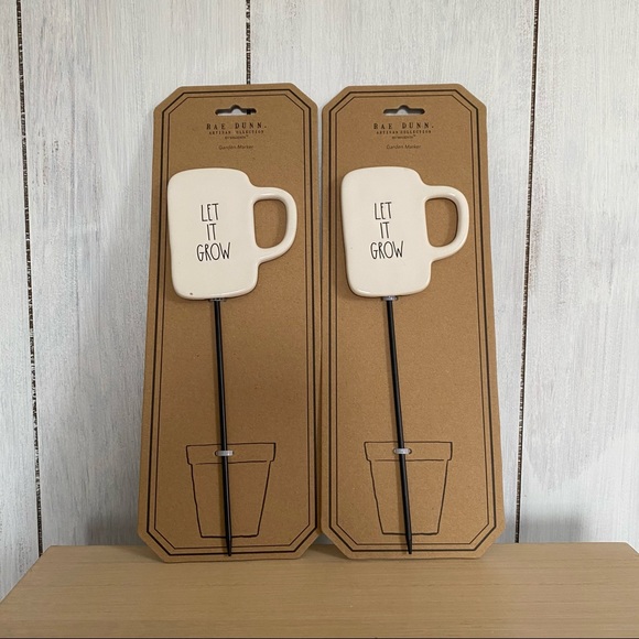 NWT Rae Dunn Let It Grow Mug Garden Marker - Picture 2 of 7